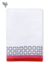 Handloom Cotton Bath Towel With Block Print Border